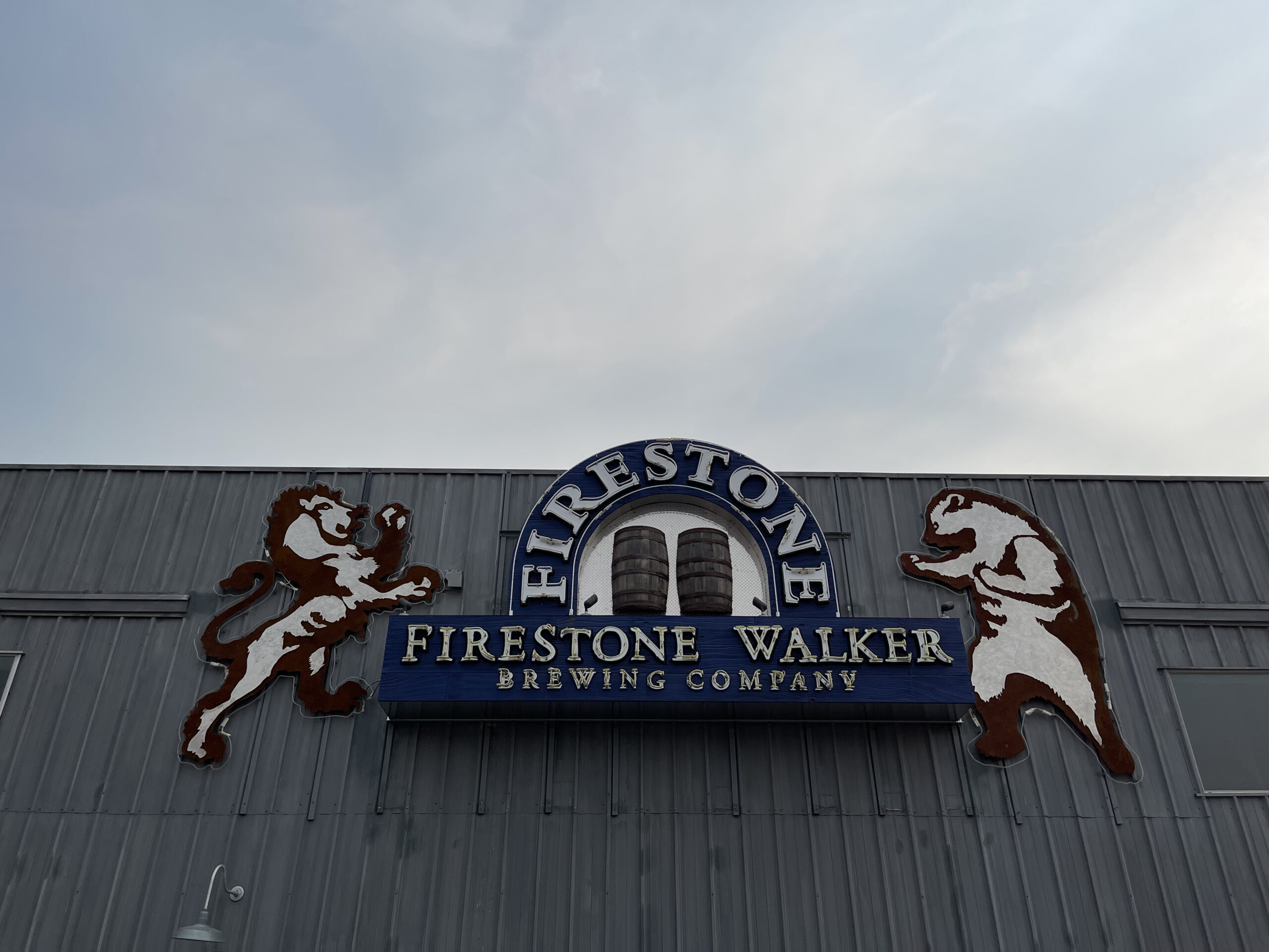 picture of the logo on top of the firestone walker brewery