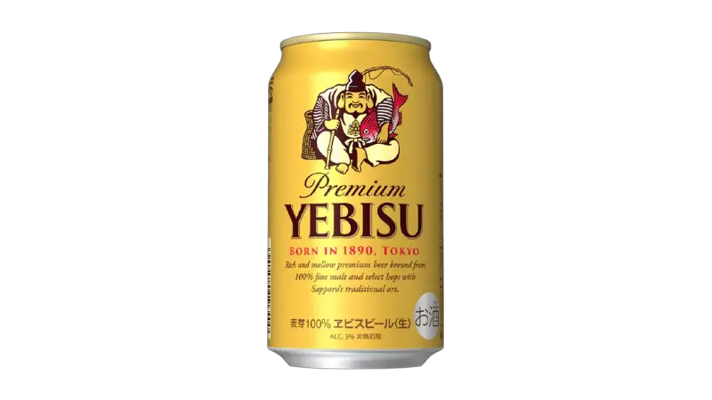 A can of Ebisu Premium Lager