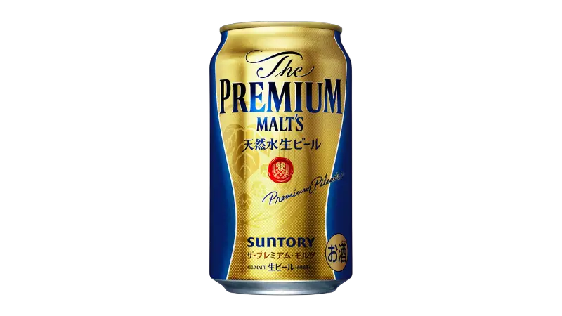 A can of Suntory Premium Malts Beer