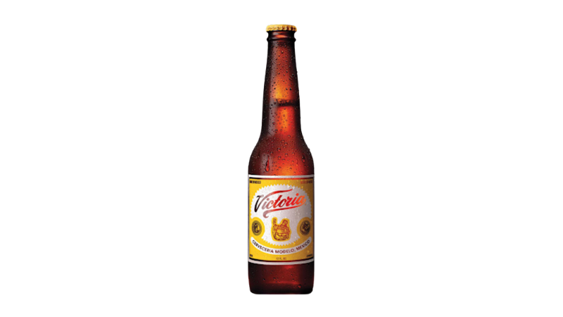 A bottle of Victoria beer