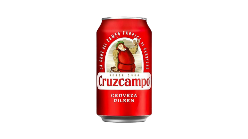 A picture of the Spanish beer Cruzcampo