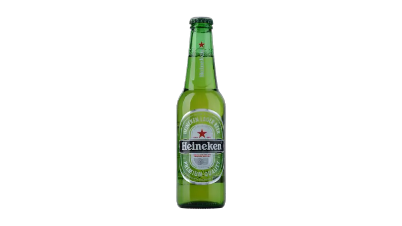 A bottle of Heineken Beer