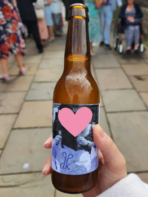 A Custom Wedding Beer