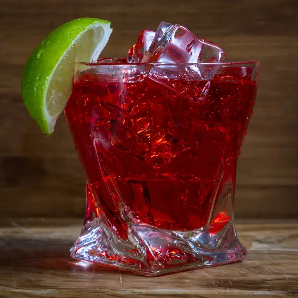 A vodka cranbery cocktail known as a Cape Cod