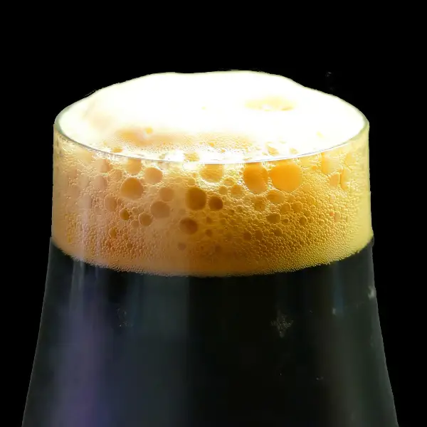 A close up of a stout beer