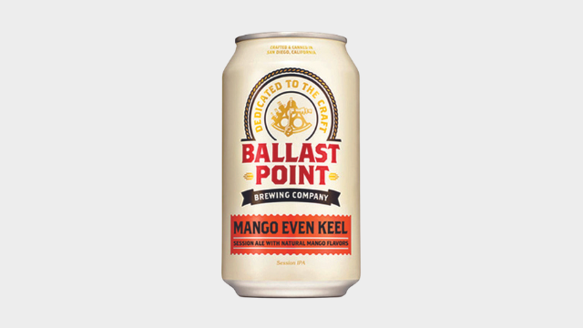 A can of Ballast Point Mango Even Keel