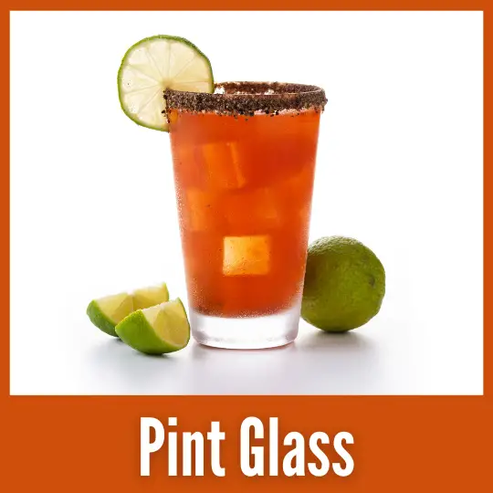 A Cocktail in a pint glass