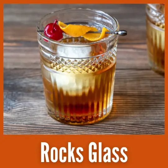 A cocktail in a Rocks Glass